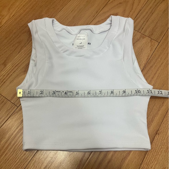 Sahara Ray White Ribbed Tank High Waist Bikini - Picture 5 of 14